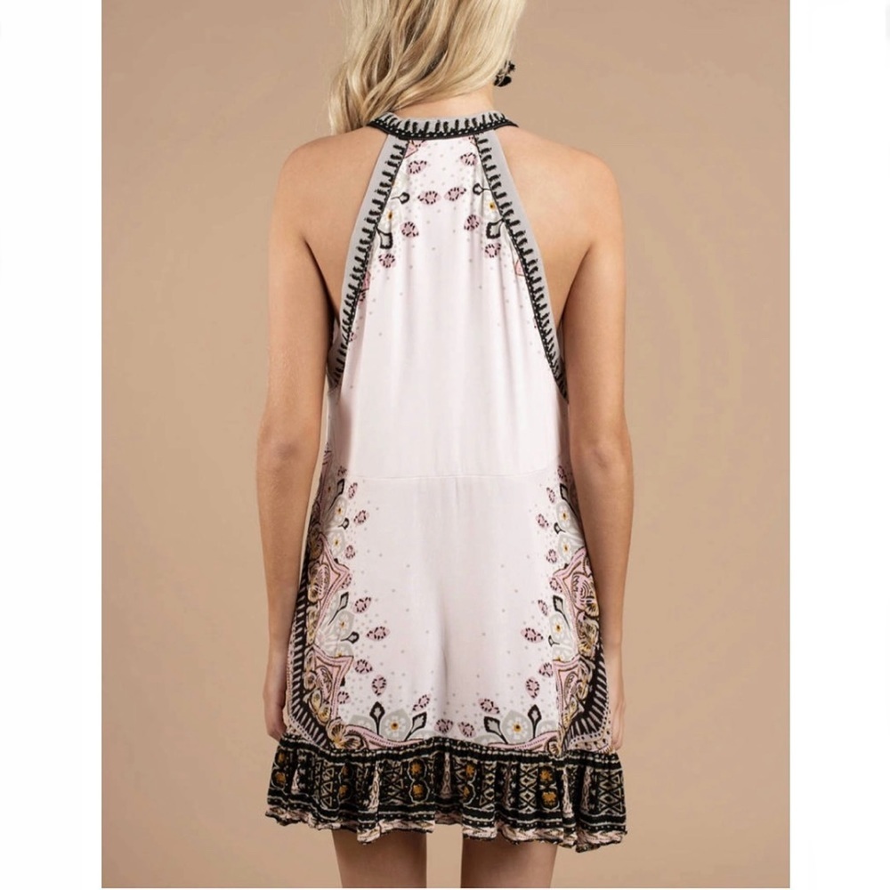 FREE PEOPLE STEAL THE SUN IVORY PRINTED TUNIC DRESS Size Large - Picture 2 of 9